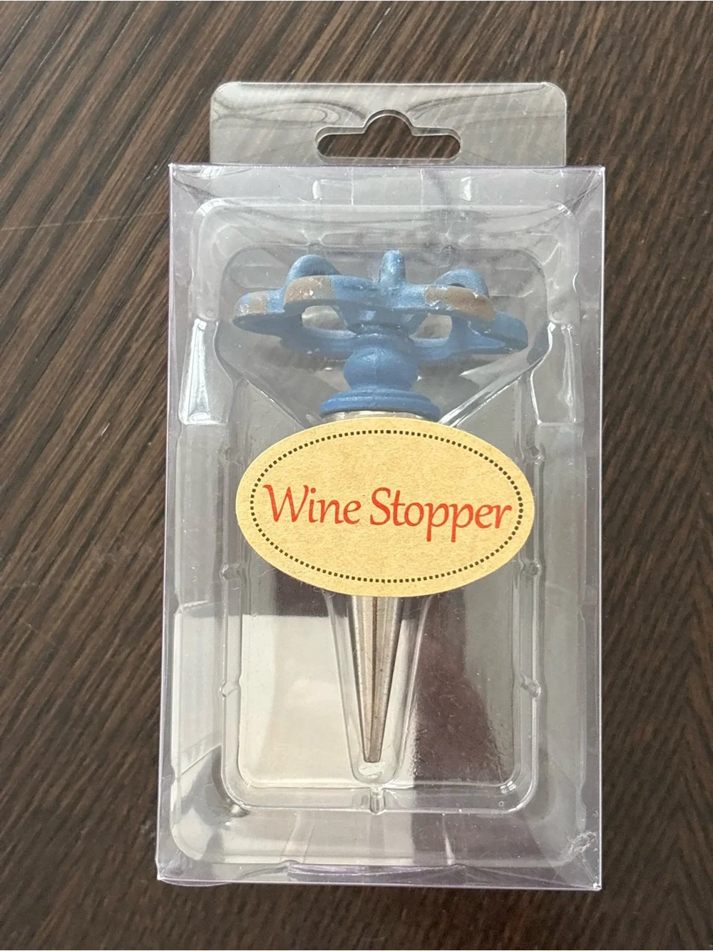 Blue Wine Stopper
